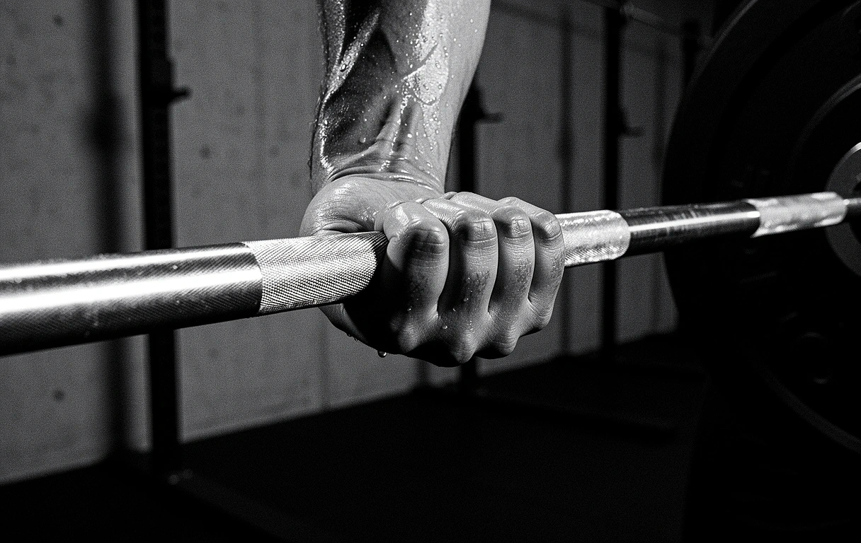 Détail musculaire éclairage dramatique